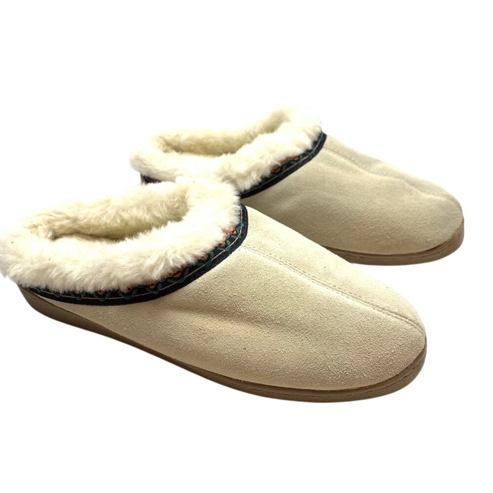 NORTHWEST TERRITORY Suede Mules Comfy Shoes sz 6